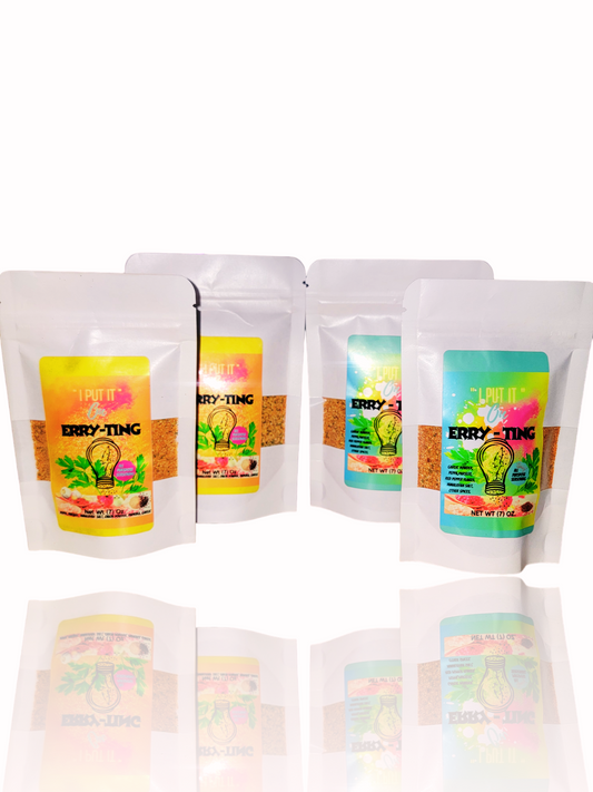 Mild & Spicy 4 pack. (2) of each all-purpose seasoning.